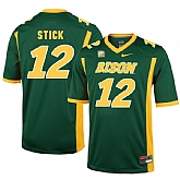 North Dakota State Bison 12 Easton Stick Green College Football Jersey Dzhi,baseball caps,new era cap wholesale,wholesale hats